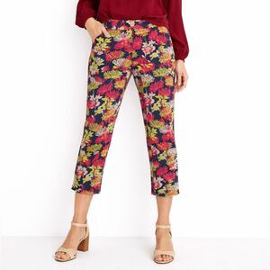 BANANA REPUBLIC Hampton Fit Tropical Cropped Pants